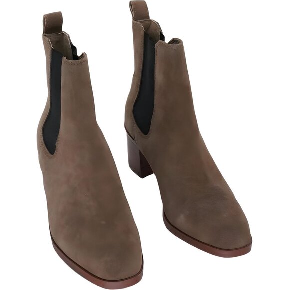 Steve Madden Rhiannon Chelsea Bootie Brown/Black Suede Size 8 M - Picture 1 of 6